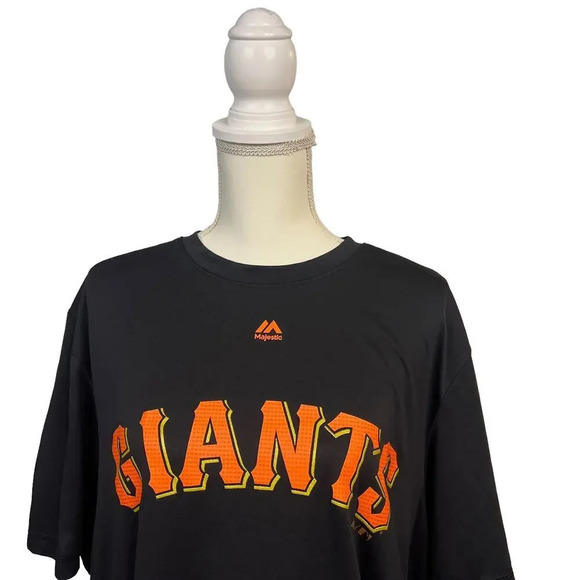 Majestic San Francisco Giants Men's XL Black Graphic Print T-Shirt Short Sleeve - Picture 2 of 7